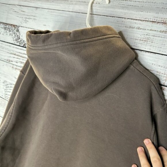 Oner Active Classic Oversized Hoodie in Deep Taupe - Size Medium - Picture 12 of 13